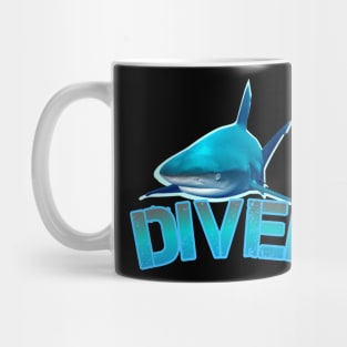 Shark diver Mug